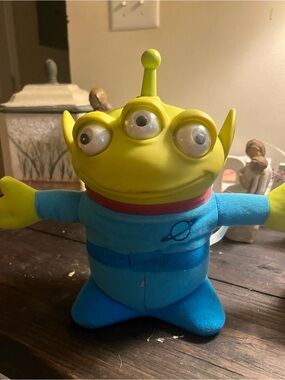 Disney Three-Eyed Alien Plush - Bright Green & Blue Outfit